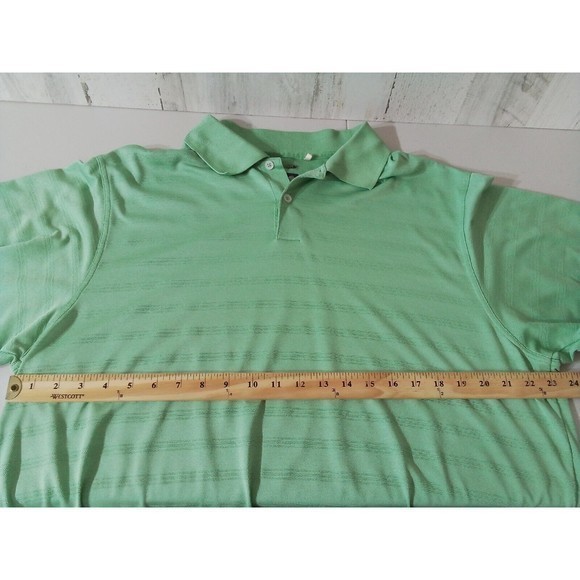 Adidas Men's Mint Green Polo Ribbed  No Size Measurements In  Pics Measures XL - Picture 13 of 15